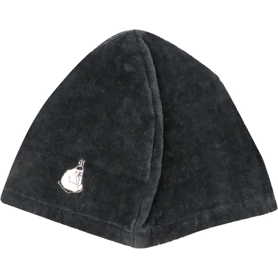 Расслабляющий Имабари Полотенце Сауна Шапка Сауна Черный Черный Сделано в Японии Супер Общественная Баня Горячий Источник Общественная Баня Каменная Баня Эффект Сауны Популярные Преимущества Кожа головы